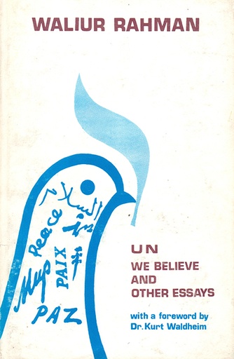 [9789840516742] UN We Believe and Other Essays